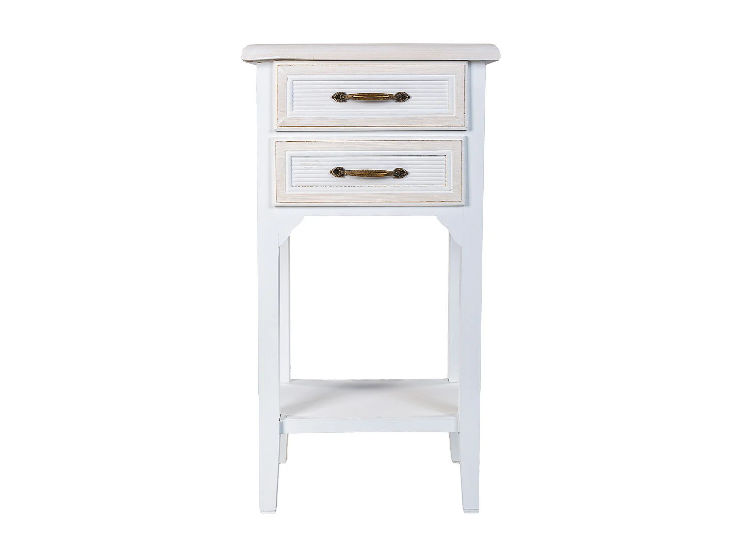 Mesita de madera blanca 37x26,5x69,5