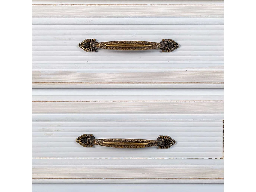 Mesita de madera blanca 37x26,5x69,5