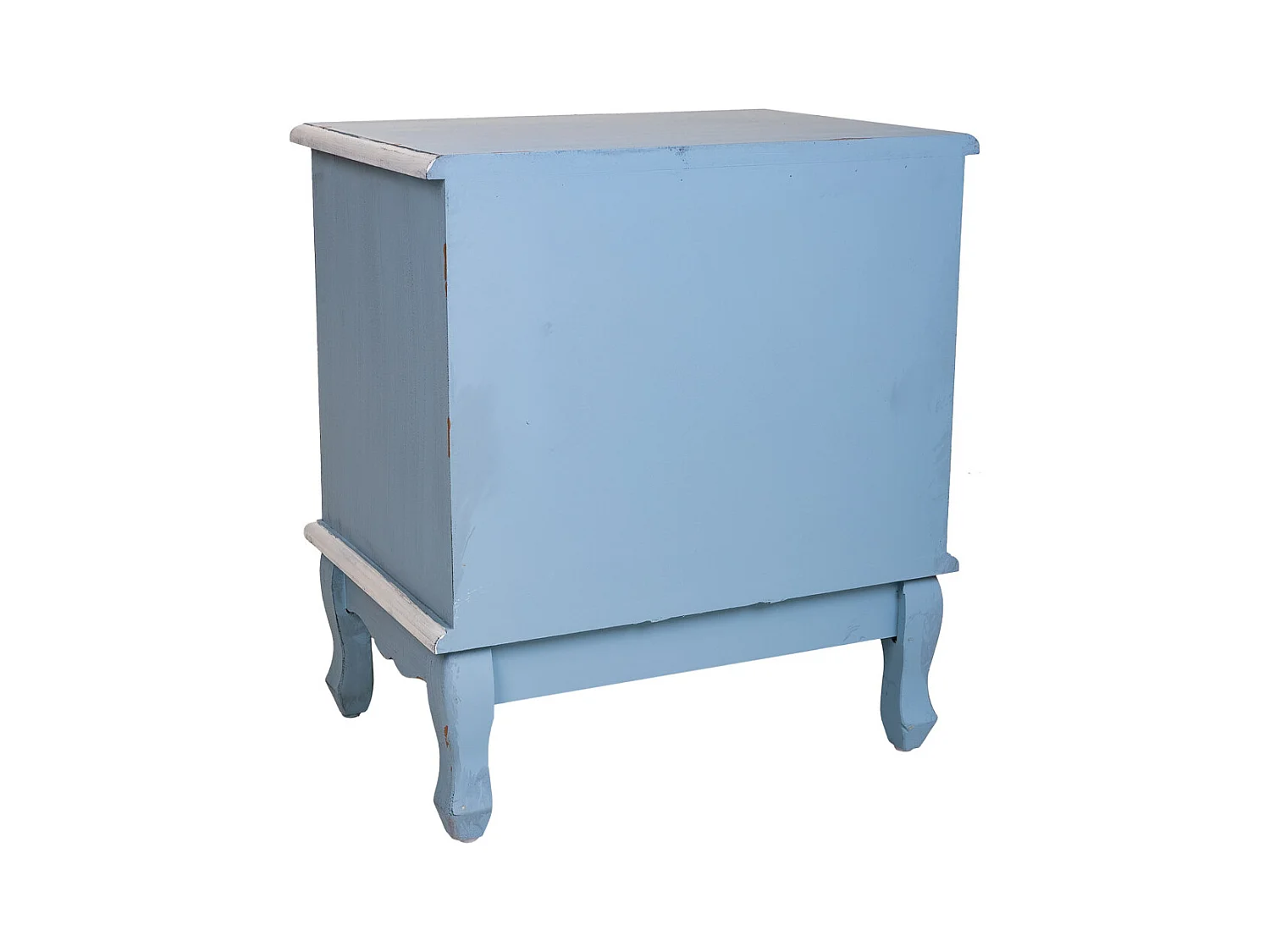 Blauer Nachttisch aus Holz 50x36x56,5