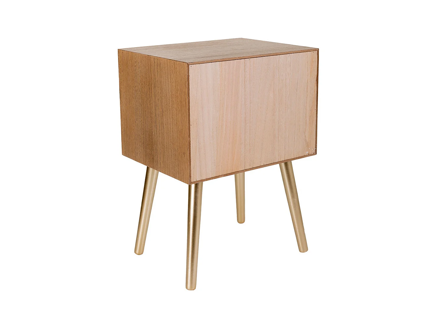 Brauner Nachttisch aus Holz 44,5x35x61