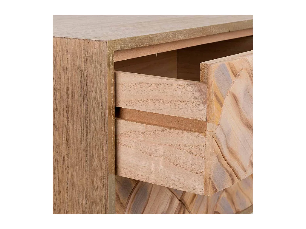 Brauner Nachttisch aus Holz 44,5x35x61