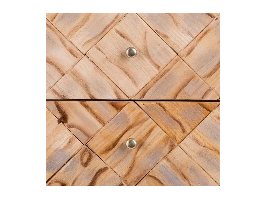 Brauner Nachttisch aus Holz 44,5x35x61