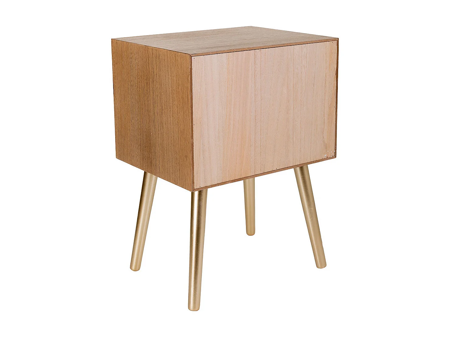 Brauner Nachttisch aus Holz 44,5x35x61