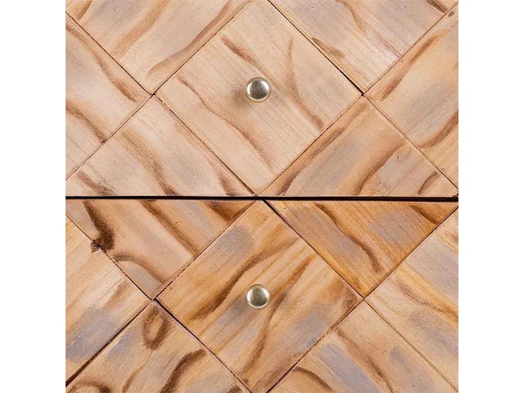 Brauner Nachttisch aus Holz 44,5x35x61