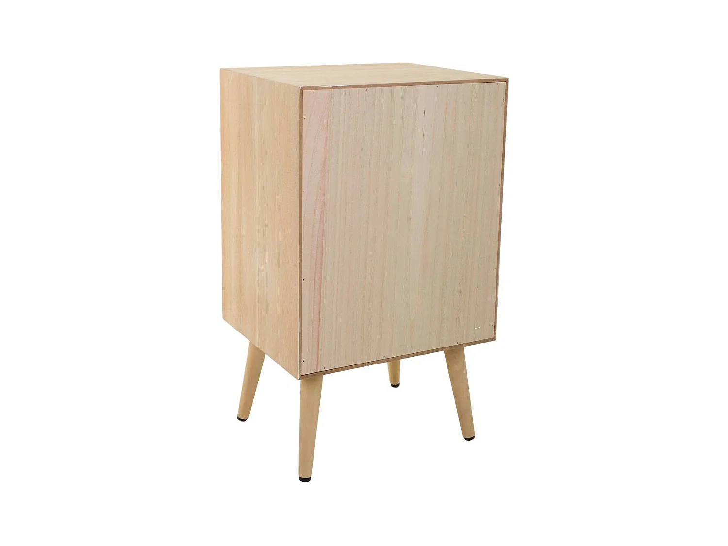 Table de chevet En Bois Et Grille Marron 42x36.5x71h