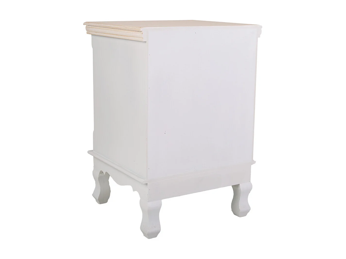 Mesa de centro de madeira branca 37x33,5x53