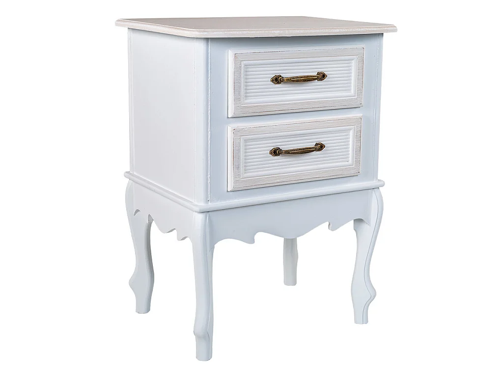 Mesita de madera blanca 42x34x57