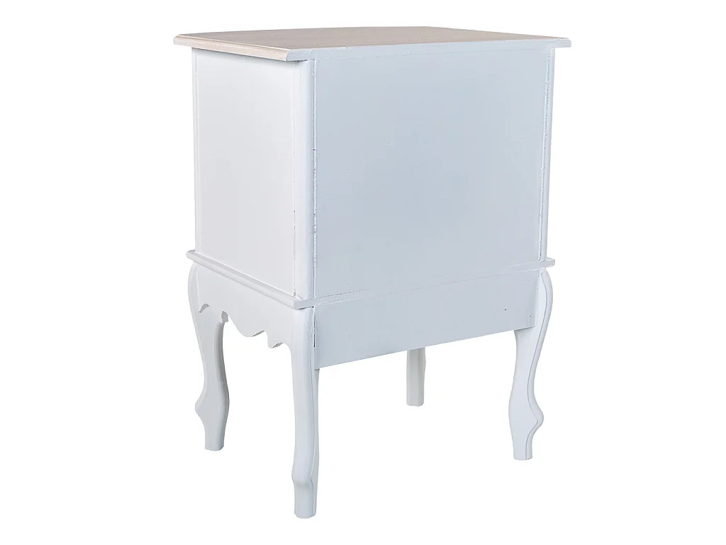 Mesita de madera blanca 42x34x57