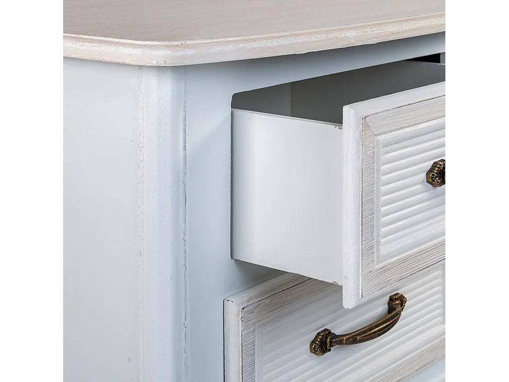 Mesita de madera blanca 42x34x57