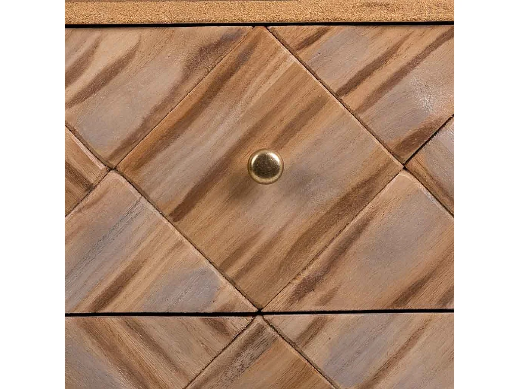 Brauner Nachttisch aus Holz 44x35x65