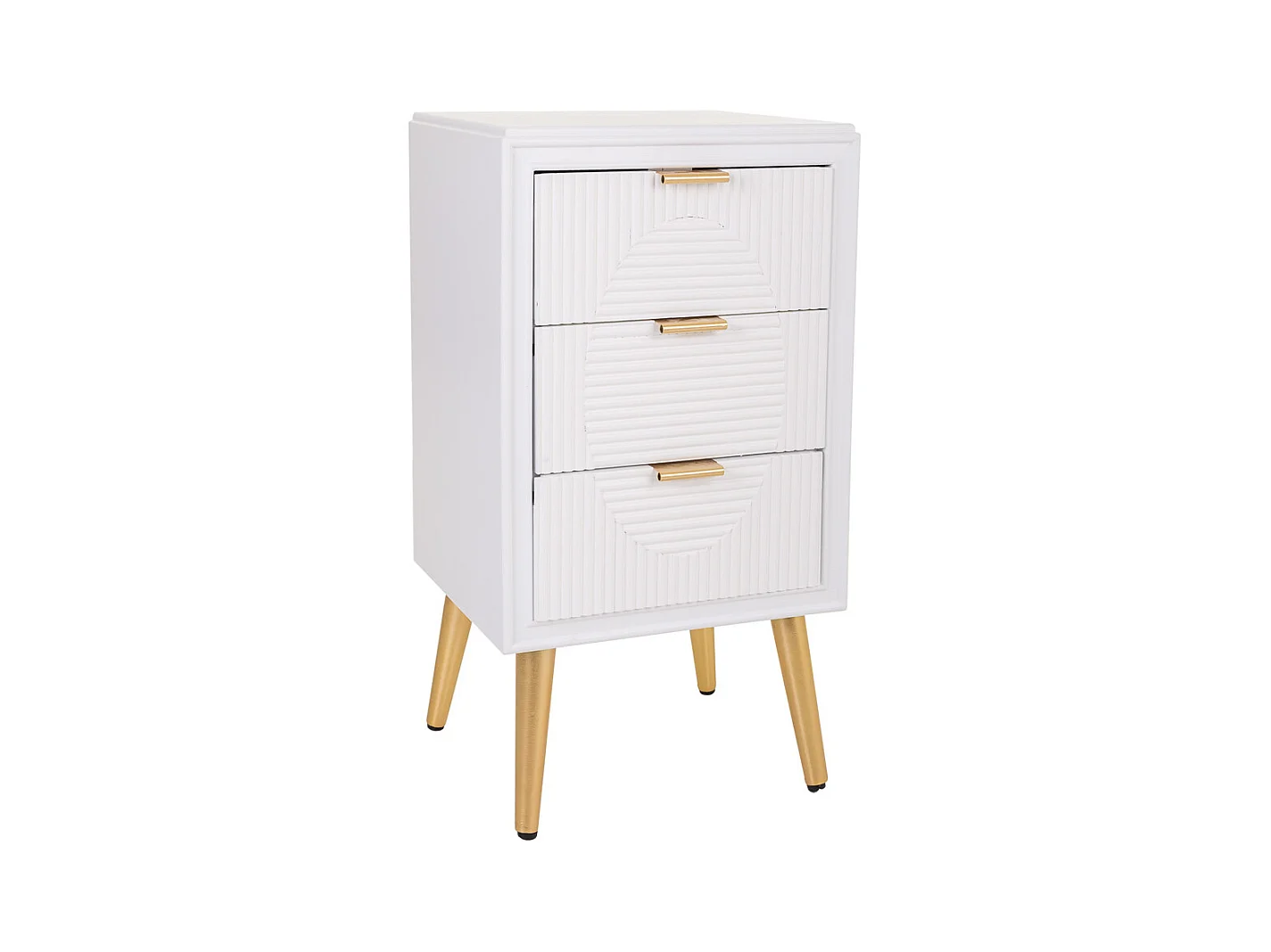 Mesita de madera blanca 39x36x72,5