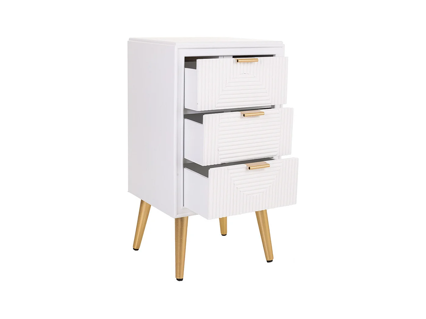 Mesita de madera blanca 39x36x72,5