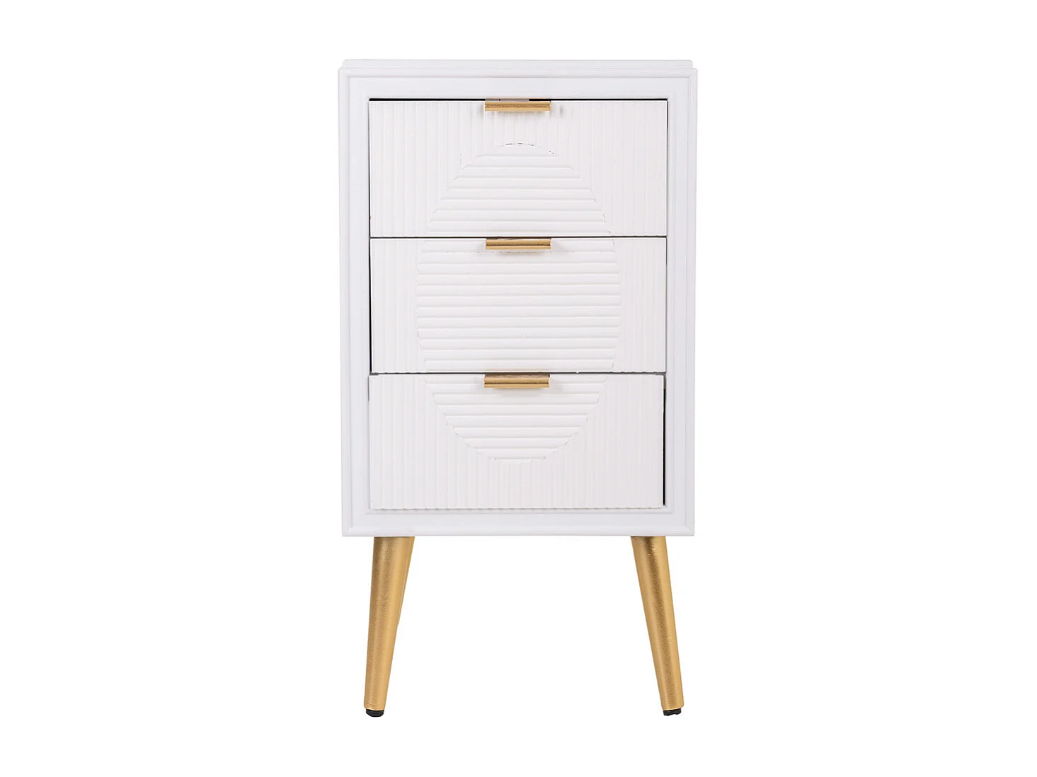 Mesita de madera blanca 39x36x72,5