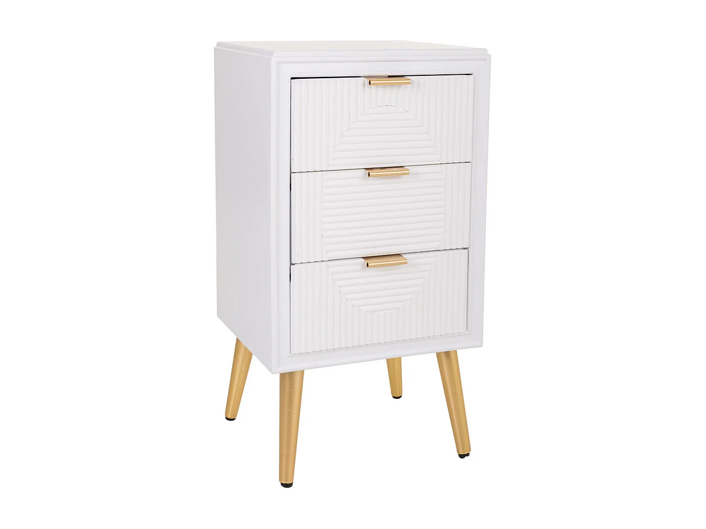 Mesita de madera blanca 39x36x72,5