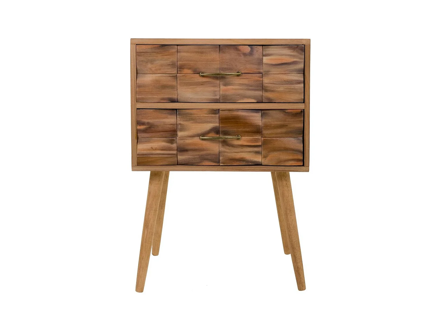 Brauner Nachttisch aus Holz 50x38x73