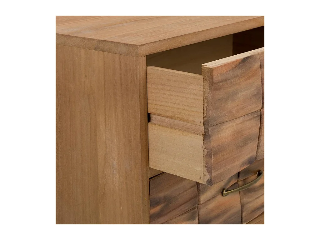 Brauner Nachttisch aus Holz 50x38x73