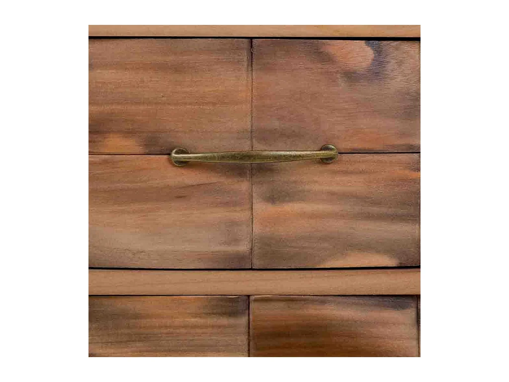 Brauner Nachttisch aus Holz 50x38x73