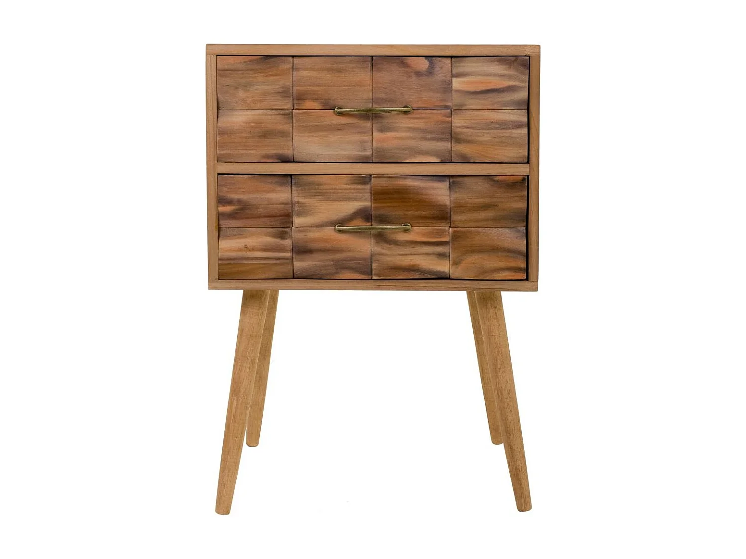 Brauner Nachttisch aus Holz 50x38x73