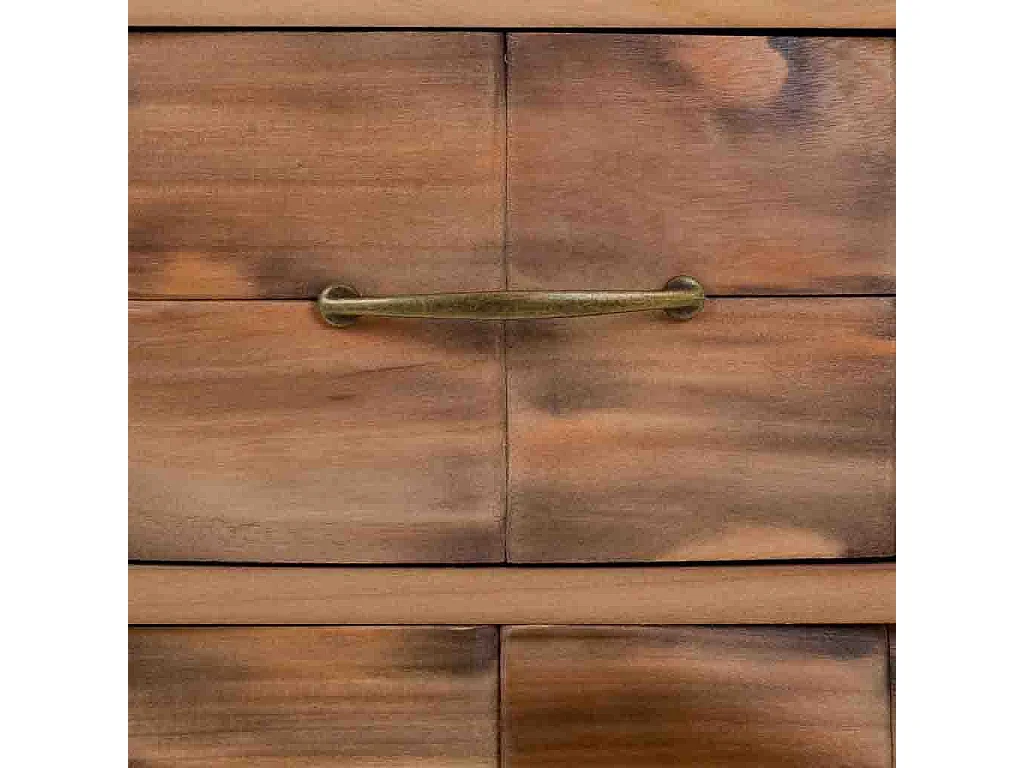 Brauner Nachttisch aus Holz 50x38x73