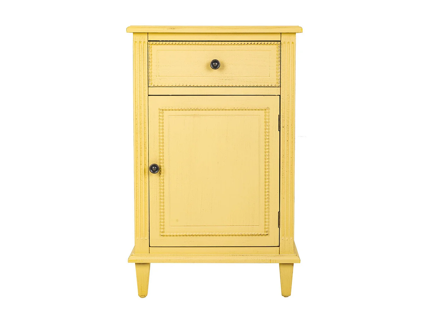 Comodino in legno beige 45x36x72