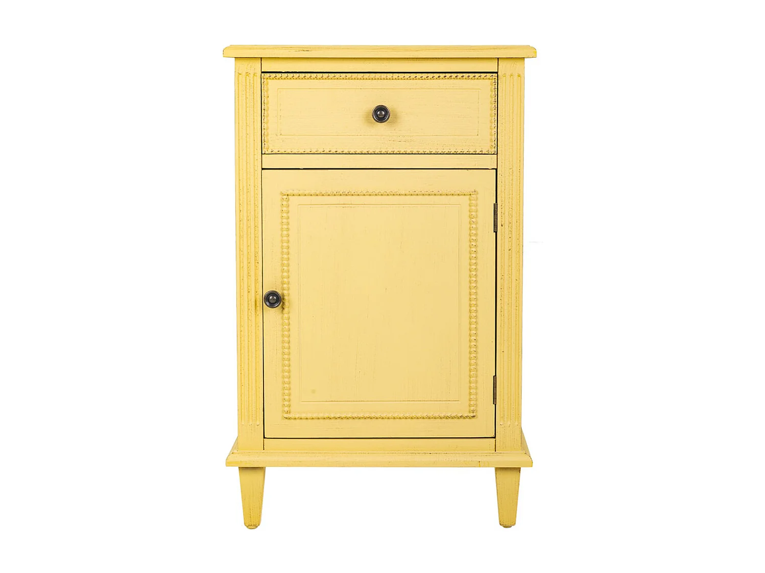 Comodino in legno beige 45x36x72