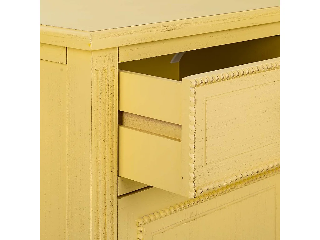 Comodino in legno beige 45x36x72