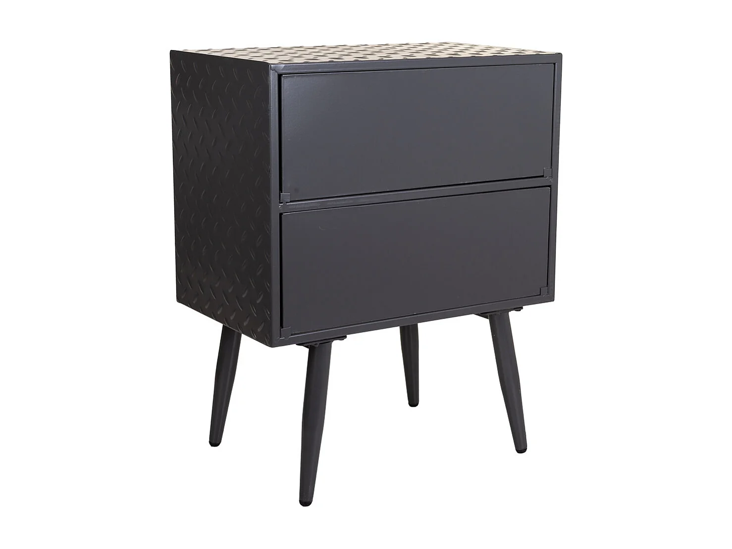 Mesita de metal negra 50x30x62