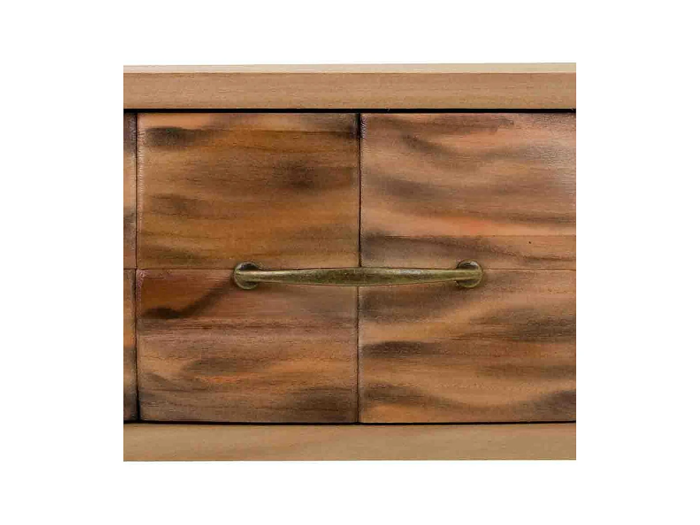 Mesa de cabeceira de madeira marrom 44x38x63