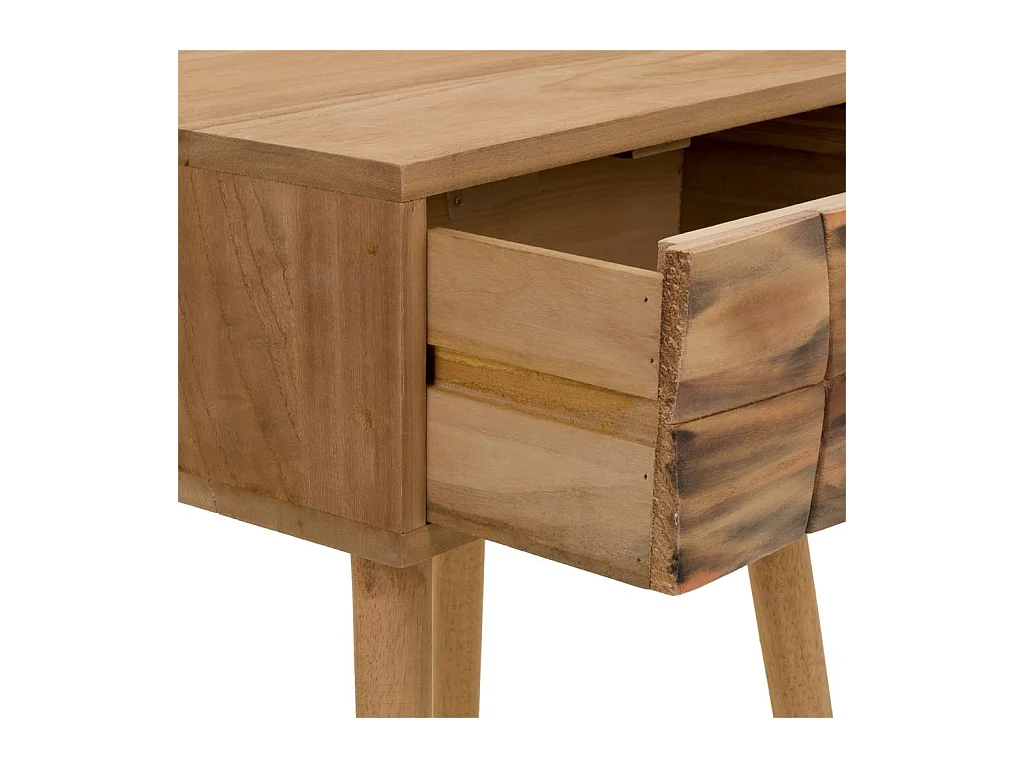 Mesa de cabeceira de madeira marrom 44x38x63