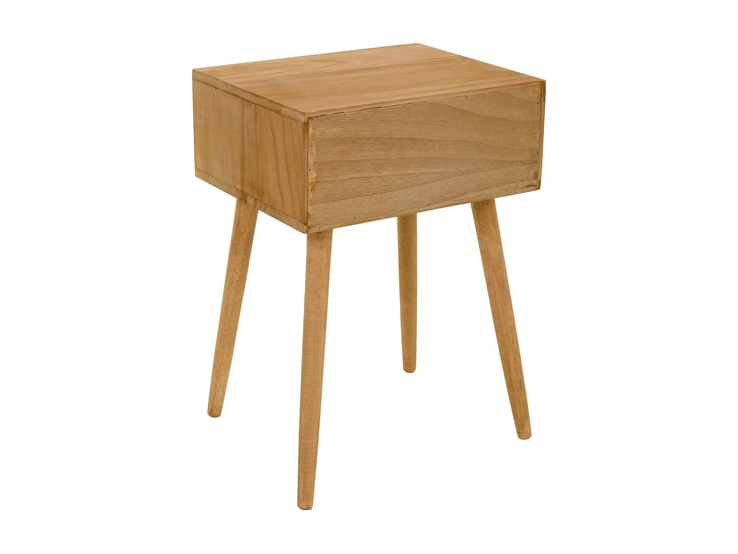Brauner Nachttisch aus Holz 44x38x63