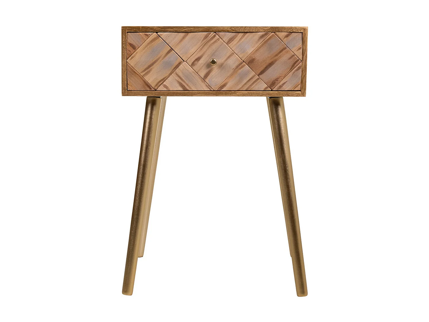Brauner Holztisch 45x34x67h cm