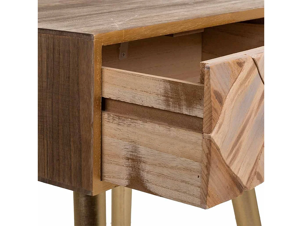 Brauner Holztisch 45x34x67h cm
