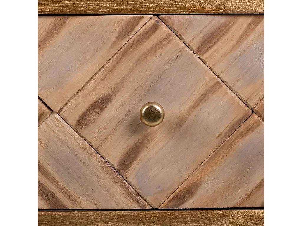 Brauner Holztisch 45x34x67h cm