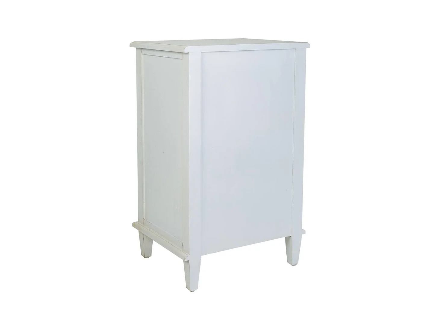 Mesita de madera lacado blanco 45x36x72