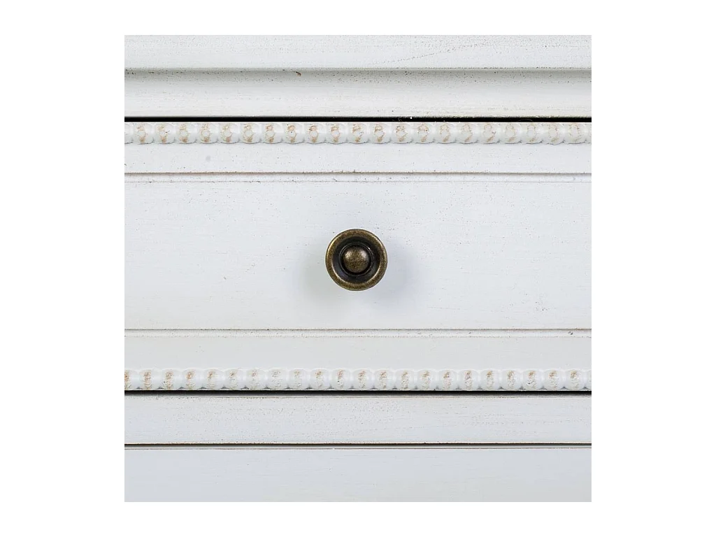 Mesita de madera lacado blanco 45x36x72