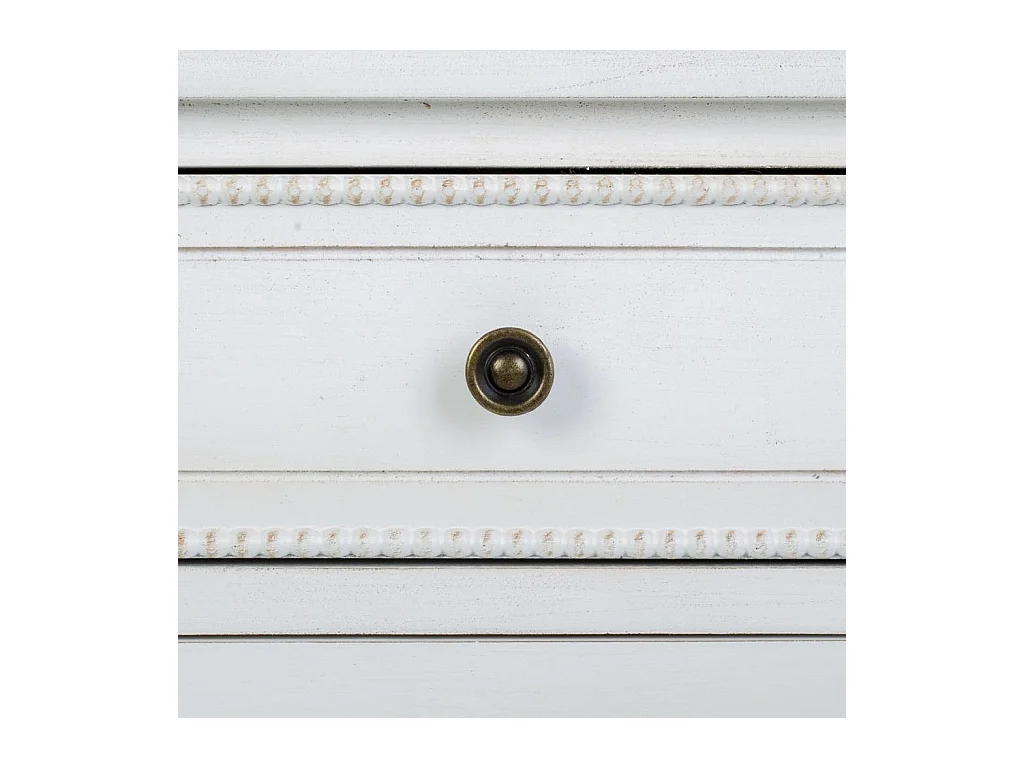 Mesita de madera lacado blanco 45x36x72