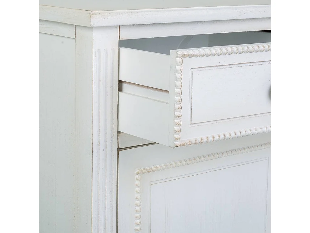 Mesinha madeira laqueado branco 45x36x72