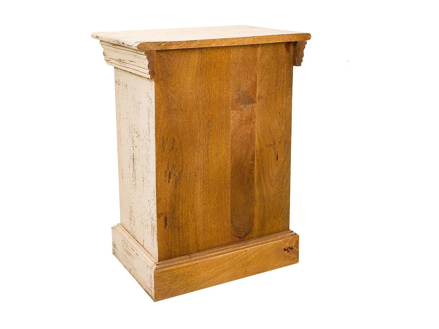 Nachttisch aus beigem Holz 45x30x59