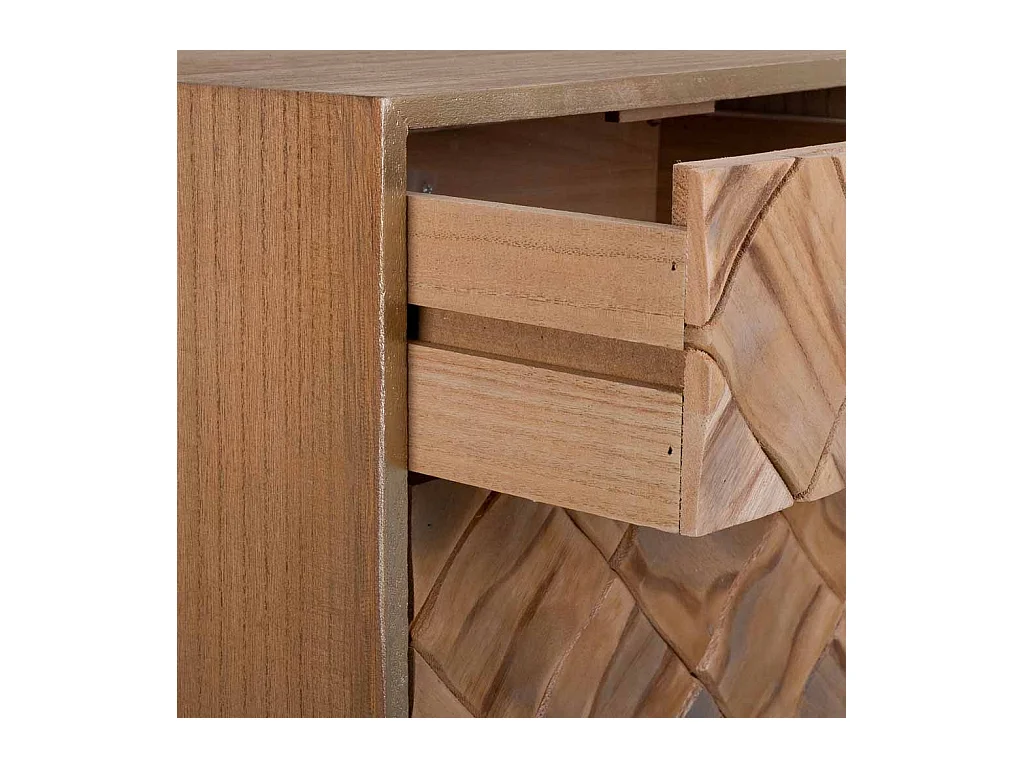 Comodino in legno marrone 40x35x71