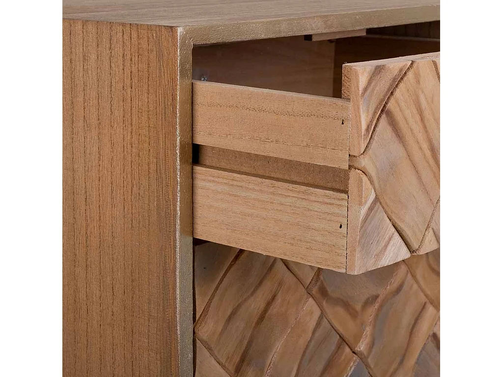 Table de chevet En Bois Marron 40x35x71h