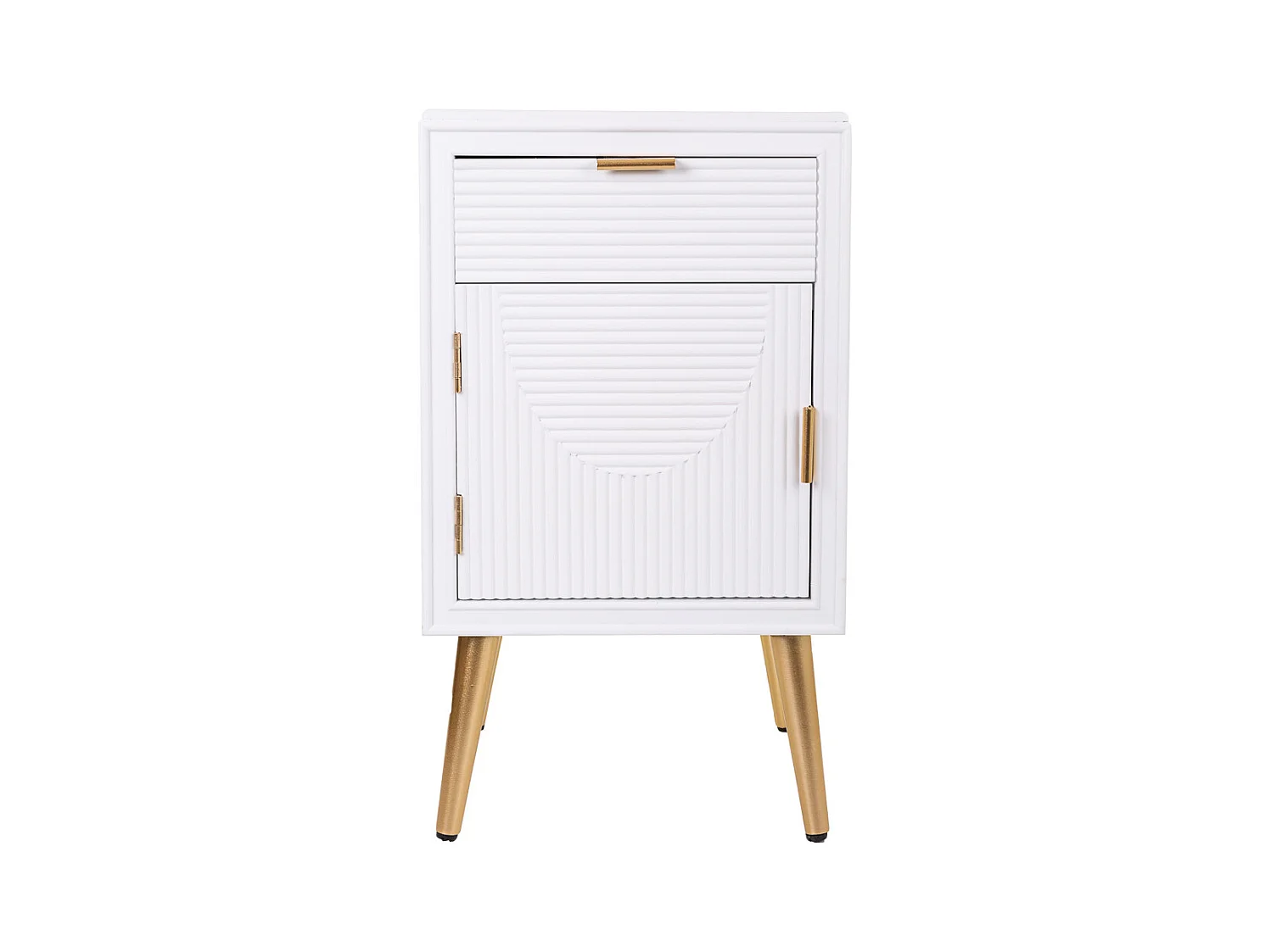 Weißer Nachttisch aus Holz 39,5x36x70,5