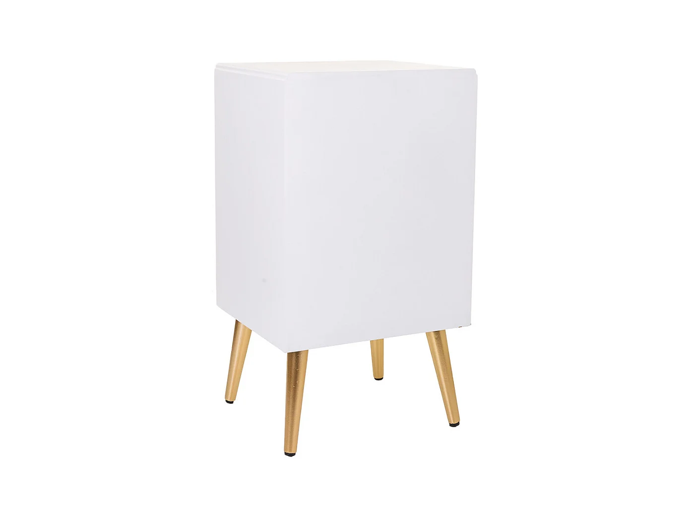 Weißer Nachttisch aus Holz 39,5x36x70,5