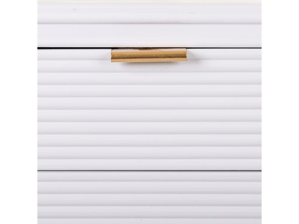 Mesa de cabeceira de madeira branca 39,5x36x70,5