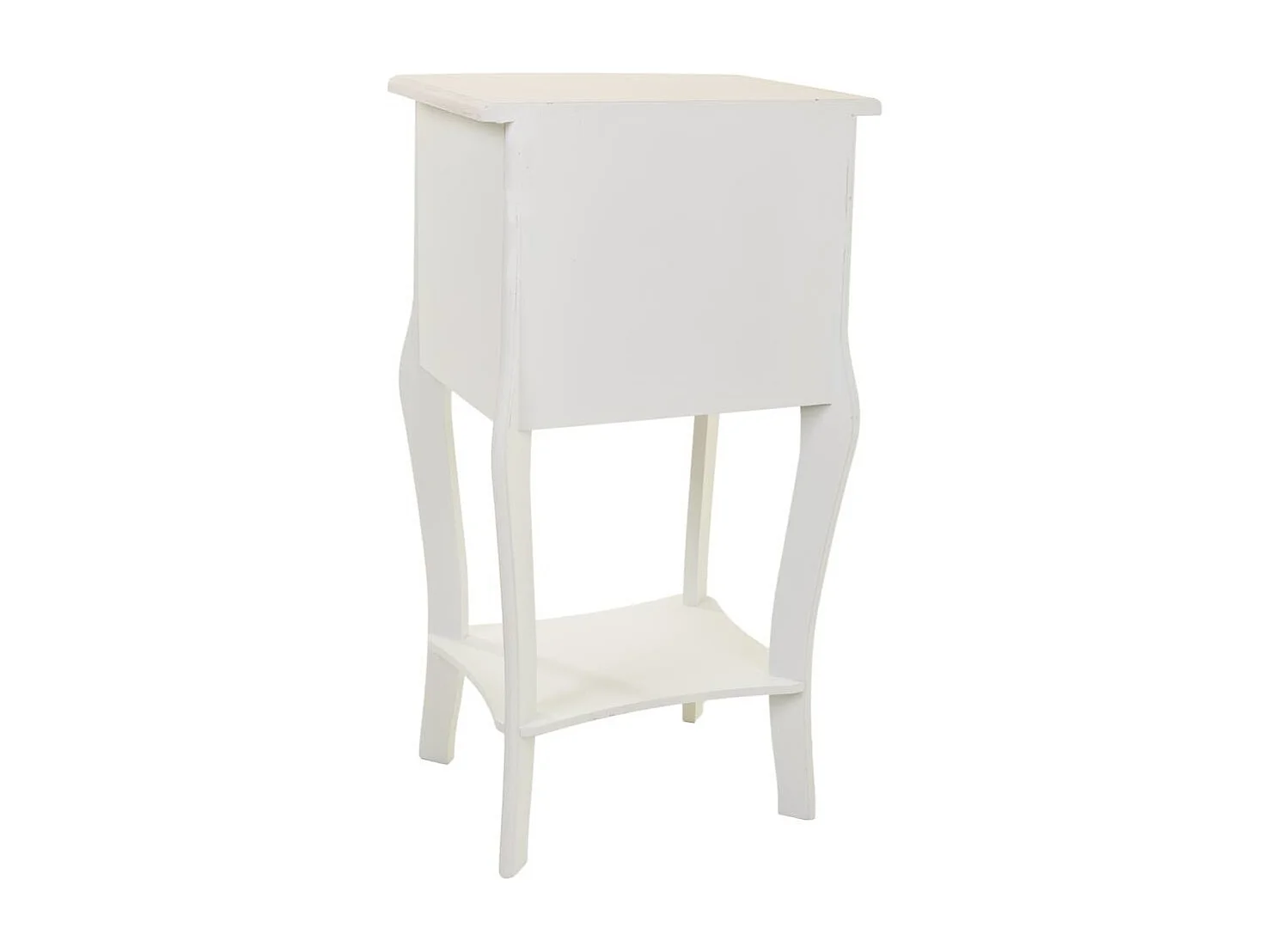 Table de chevet en bois avec 2 tiroirs, dimensions 38x31,3x71 cm.