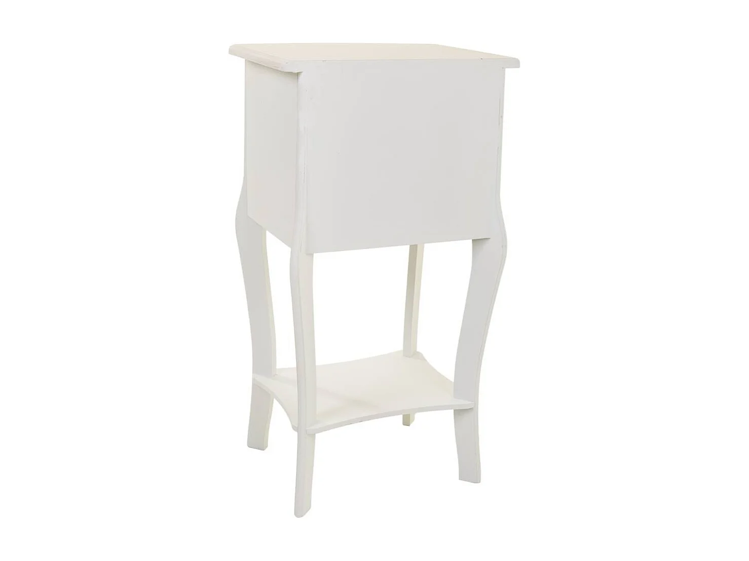 Mesa de cabeceira de madeira com 2 gavetas 38x31,3x71