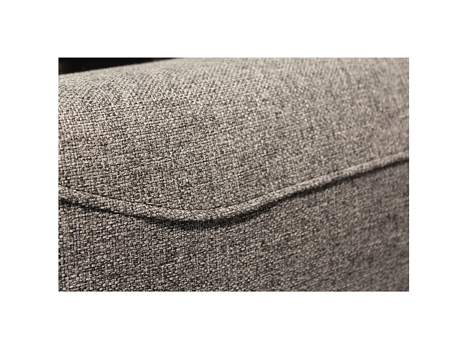 Canapé 3 places tissu gris dossiers réglables - SMART