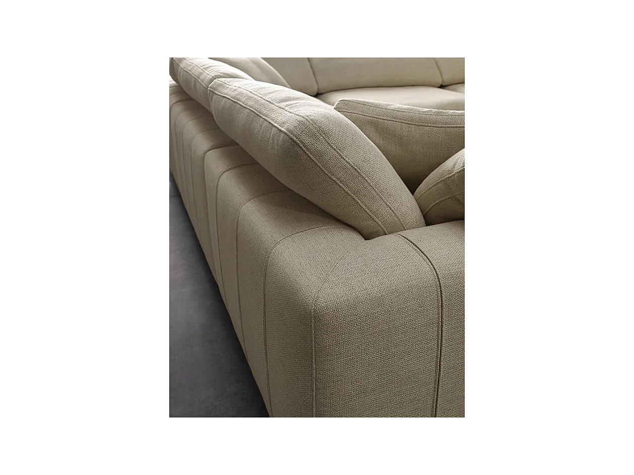 Module angle beige pour canapé composable garnissage plume - NUAGE