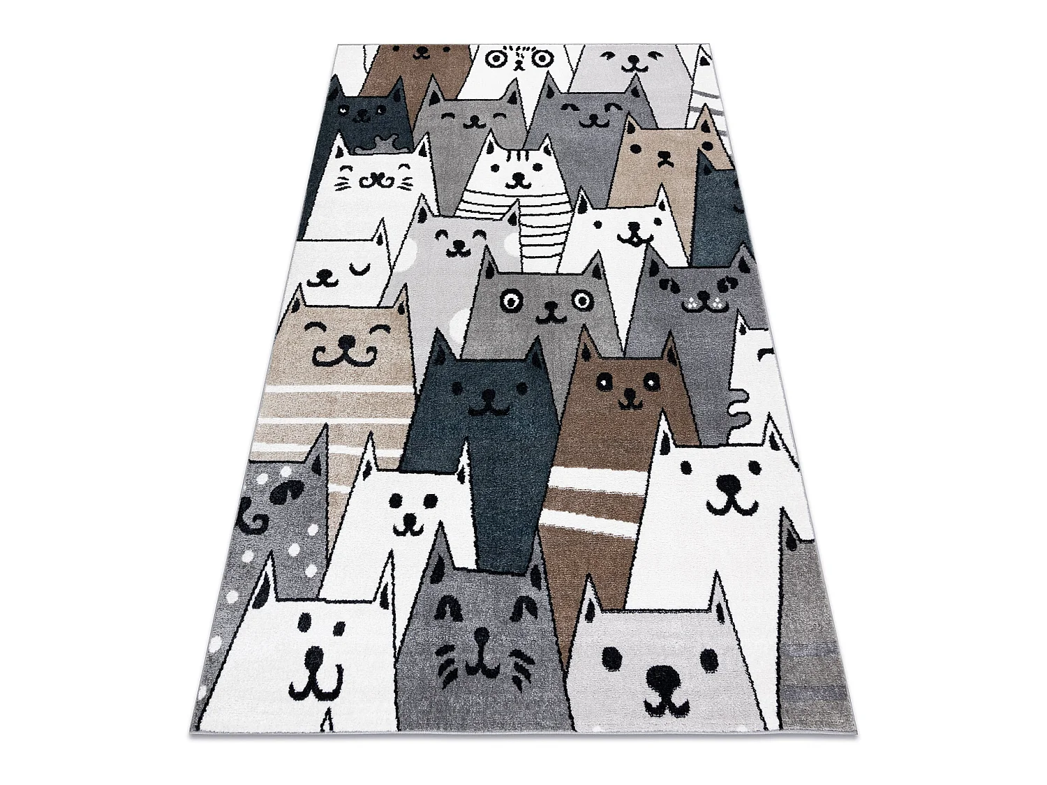 Tapis FUN Gatti pour enfants, chats animaux coloré mutli 280x370 cm