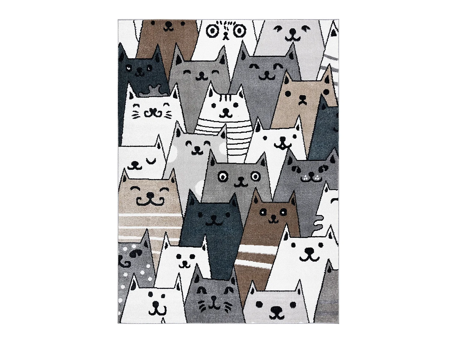 Tapis FUN Gatti pour enfants, chats animaux coloré mutli 280x370 cm