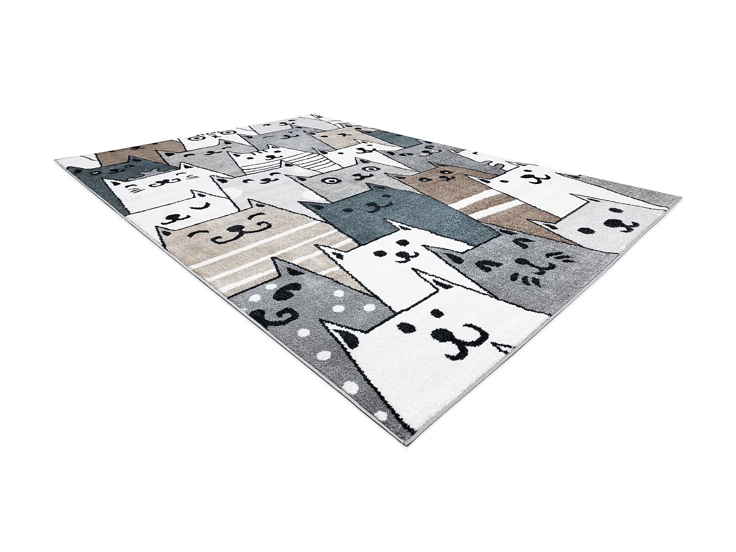 Tapis FUN Gatti pour enfants, chats animaux coloré mutli 280x370 cm